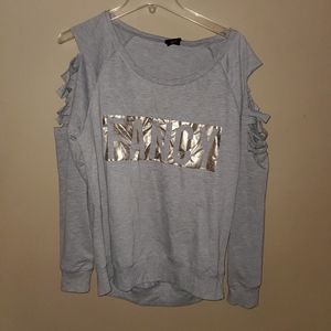 Material girl FANCY cold shoulder sweatshirt